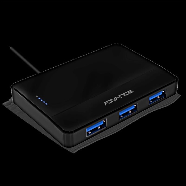 Advance USB Hub  XPAND STARTER HUB Fekete 