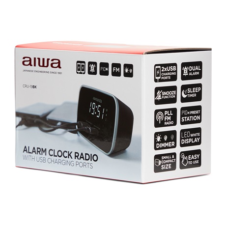 Aiwa CRU-19BK RÁDIÓS ÉBRESZTŐÓRA