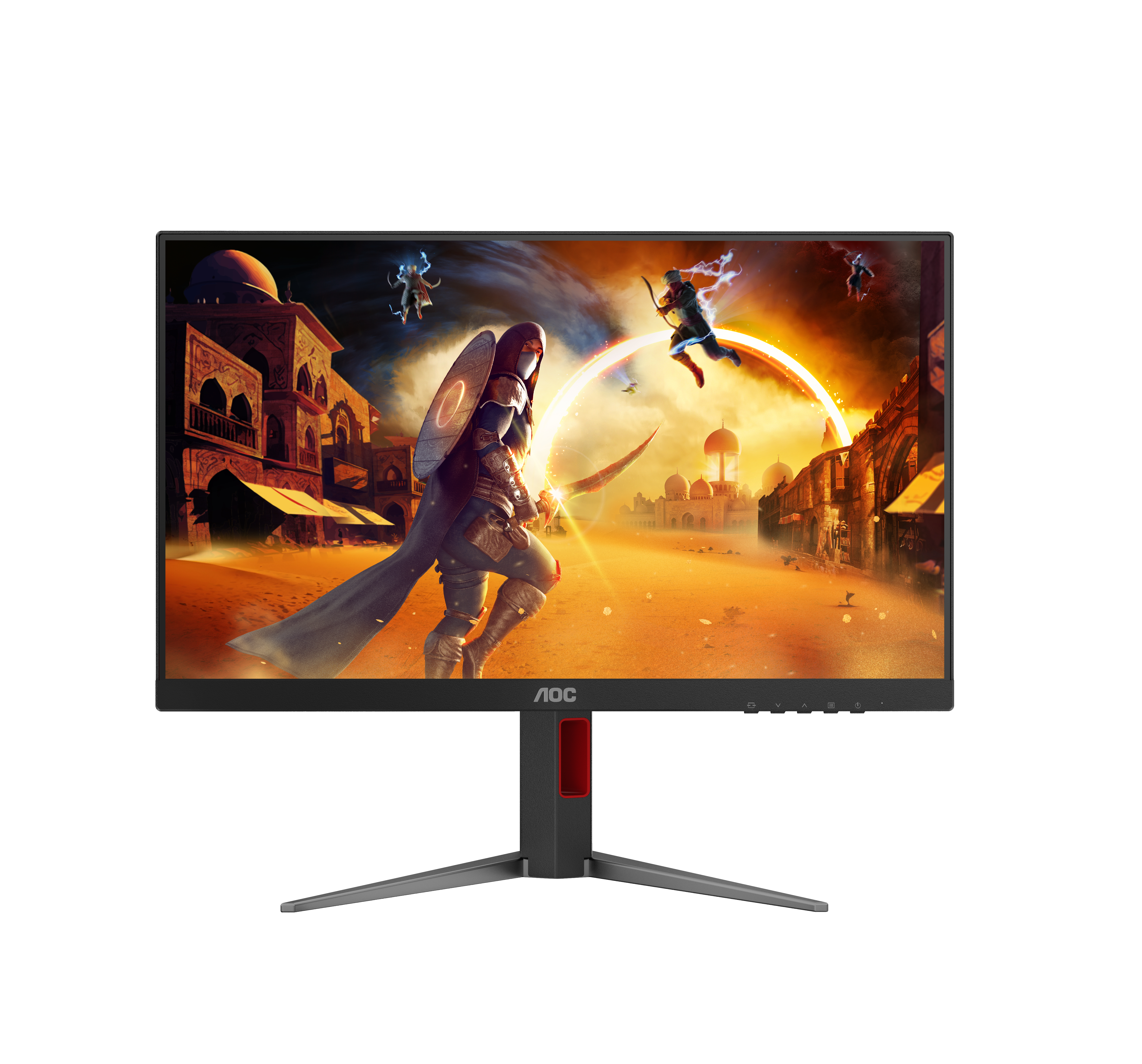 AOC 23,8" 24G4HA Monitor - 1920x1080, Full HD, LED, IPS, 200Hz, 1ms, Hangszóró, G-Sync, Pivot, Gamer, Fekete