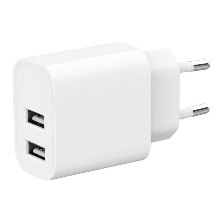 Gembird 2xUSB-A hálózati töltő fehér (TA-UC-2A12-01) Gembird 2xUSB-A hálózati töltő fehér (TA-UC-2A12-01)