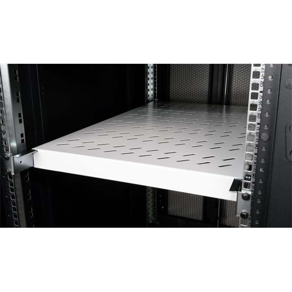 Equip Rackszekrény kiegészítő  EZVS-19-1-10-G Fix polc  19"  1U  Mélység: 1000mm Szürke 