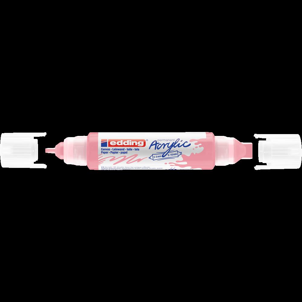 Edding Akril marker 2-3mm, és 5-10mm, 3D kétvégű  5400 mályva (7580247025)