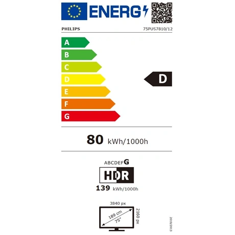 Philips 75PUS7810/12 UHD SMART QLED TV