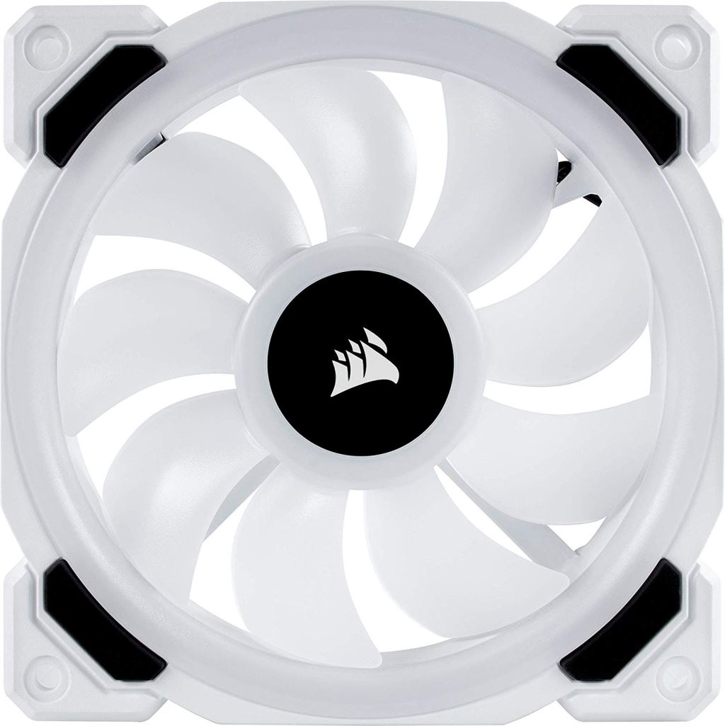 Corsair LL120 RGB 120mm Dual Light Loop ház hűtő ventilátor fehér 3db (CO-9050092-WW)