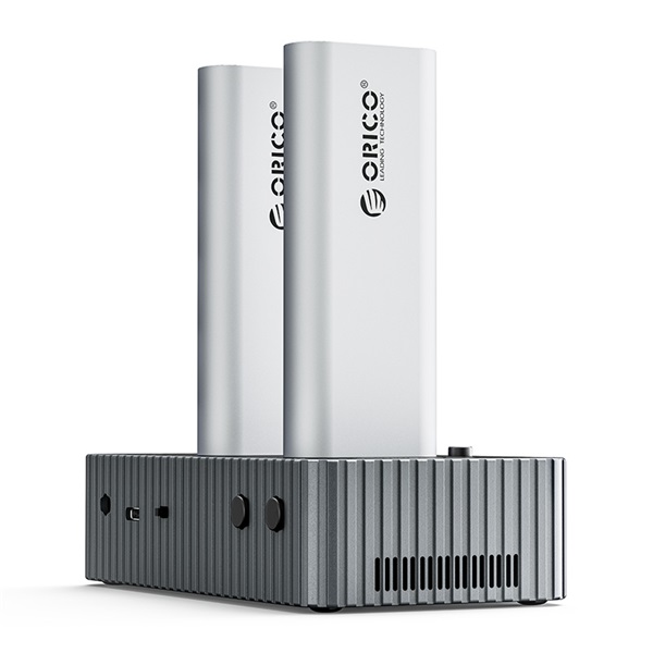 Orico IT28N-C-EU  2xM.2 NVMe   USB-A/C M.2 SSD Dokkoló  Szürke 