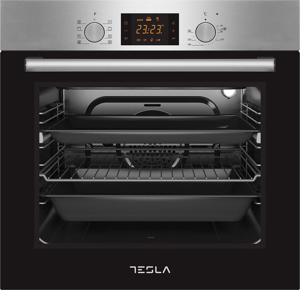 Tesla BO900SX beépíthető elektromos sütő inox-fekete Tesla BO900SX beépíthető elektromos sütő inox-fekete