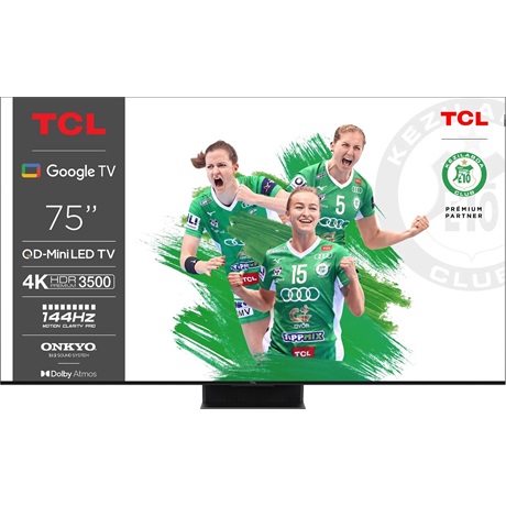 Tcl 75C855 UHD MINILED QLED GOOGLE SMART Televízió