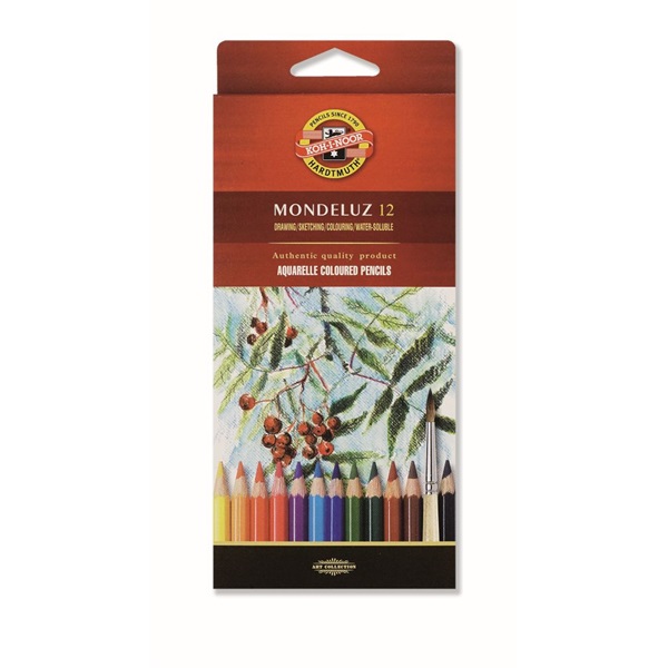 Koh-I-Noor 3716 Mondeluz aquarell 12db-os vegyes színű színes ceruza Koh-I-Noor 3716 Mondeluz aquarell 12db-os vegyes színű színes ceruza