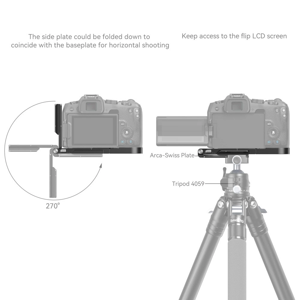 SMALLRIG Foldable L-Bracket for Canon EOS R8 