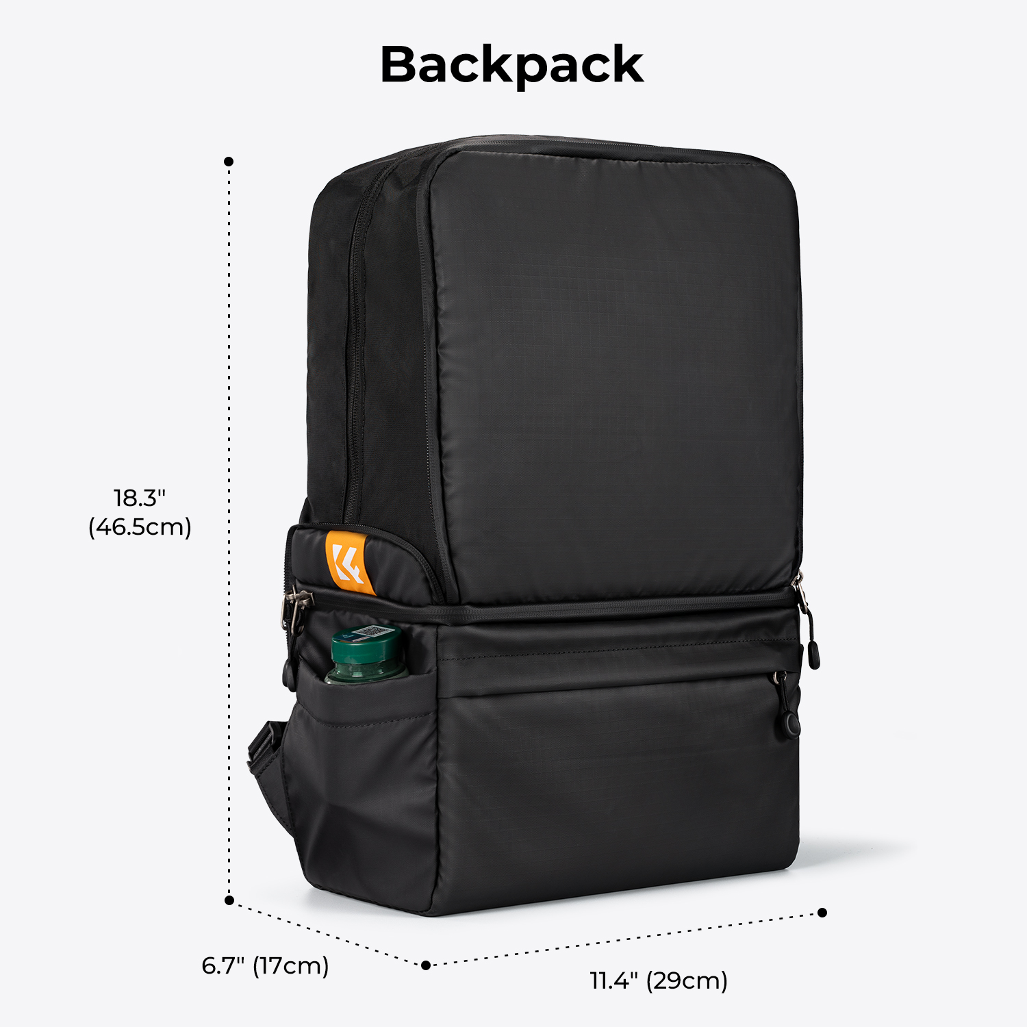 K&F Concept Collapsible Backpack 22L, fotós hátizsák, oldaltáskáva csukható, fekete K&F Concept Collapsible Backpack 22L, fotós hátizsák, oldaltáskáva csukható, fekete