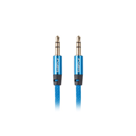 Lanberg minijack 3,5 mm (M/M) 3 pólusú kábel, 3 m, kék