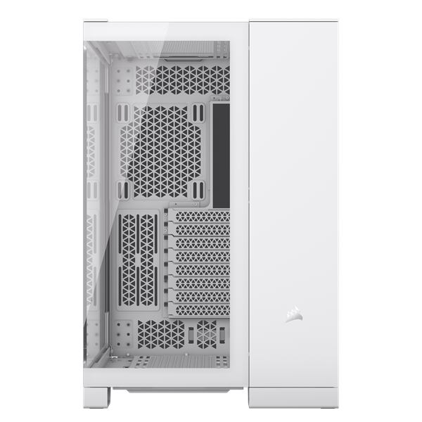 CORSAIR Ház iCUE LINK 6500X RGB, 3x iCUE LINK RX120 RGB Ventilátor, Tápegység nélkül, Edzett Üveg, fehér CORSAIR Ház iCUE LINK 6500X RGB, 3x iCUE LINK RX120 RGB Ventilátor, Tápegység nélkül, Edzett Üveg, fehér