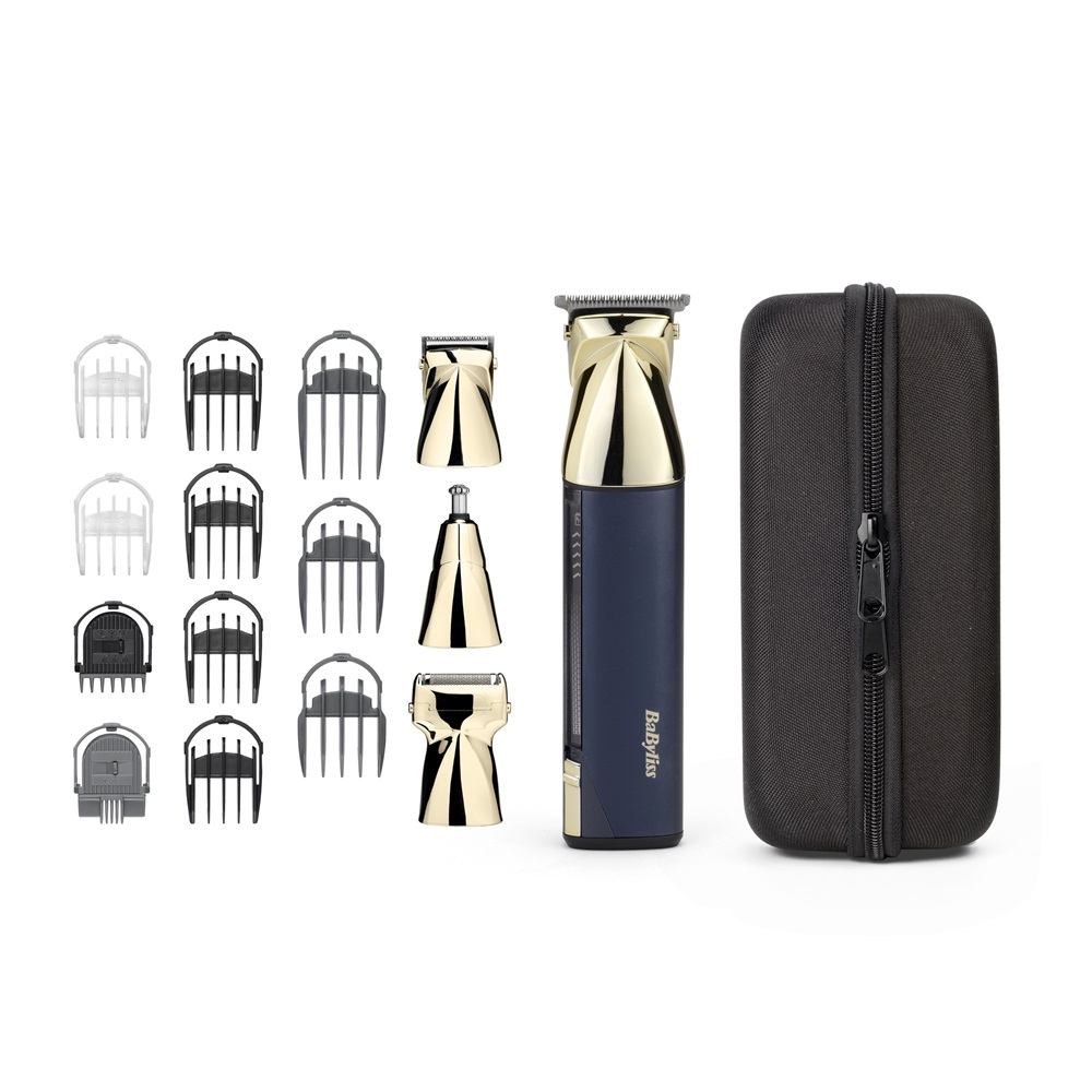 BaByliss MT992E Super-X Metal 15az1-ben, arc- és testszőrtelenítő készlet Kék