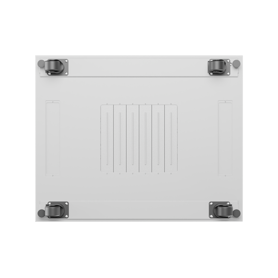 Lanberg 19" szabadon álló rack szekrény 15U/800X1000 perforált ajtó, lapraszerelt, LCD kijelző, szürke