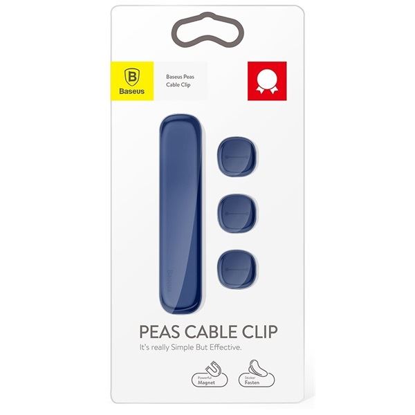 Baseus Clip Peas kábelrendező kék (ACWDJ-03)