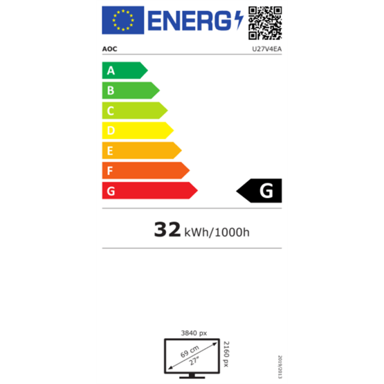 AOC 27" U27V4EA IPS WLED Monitor