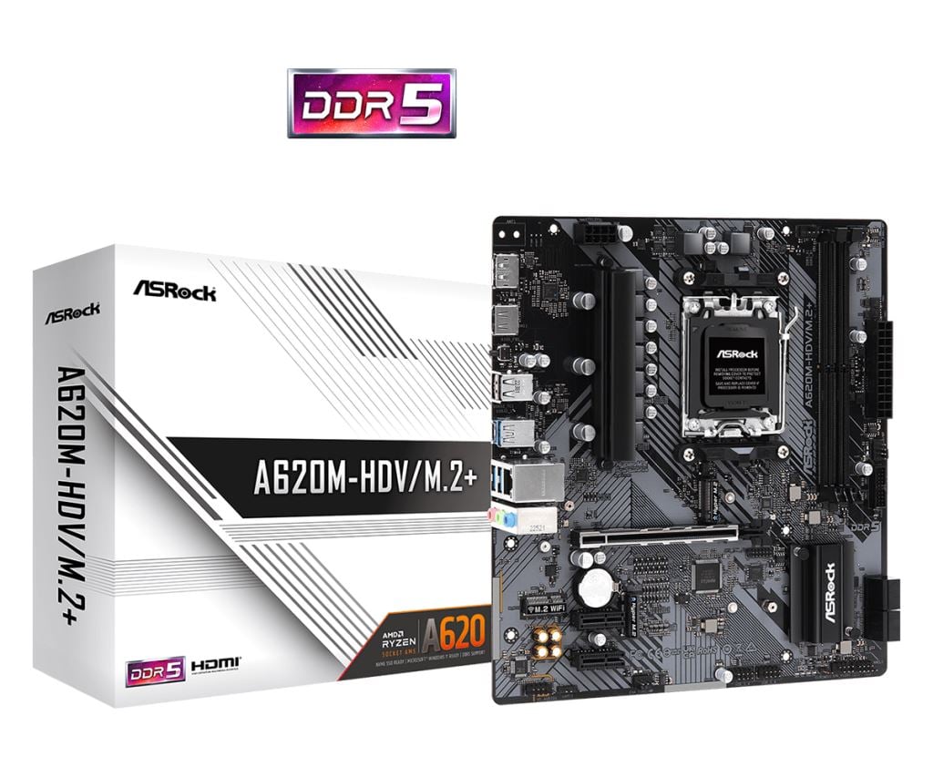 ASRock sAM5 A620M-HDV/M.2+ alaplap