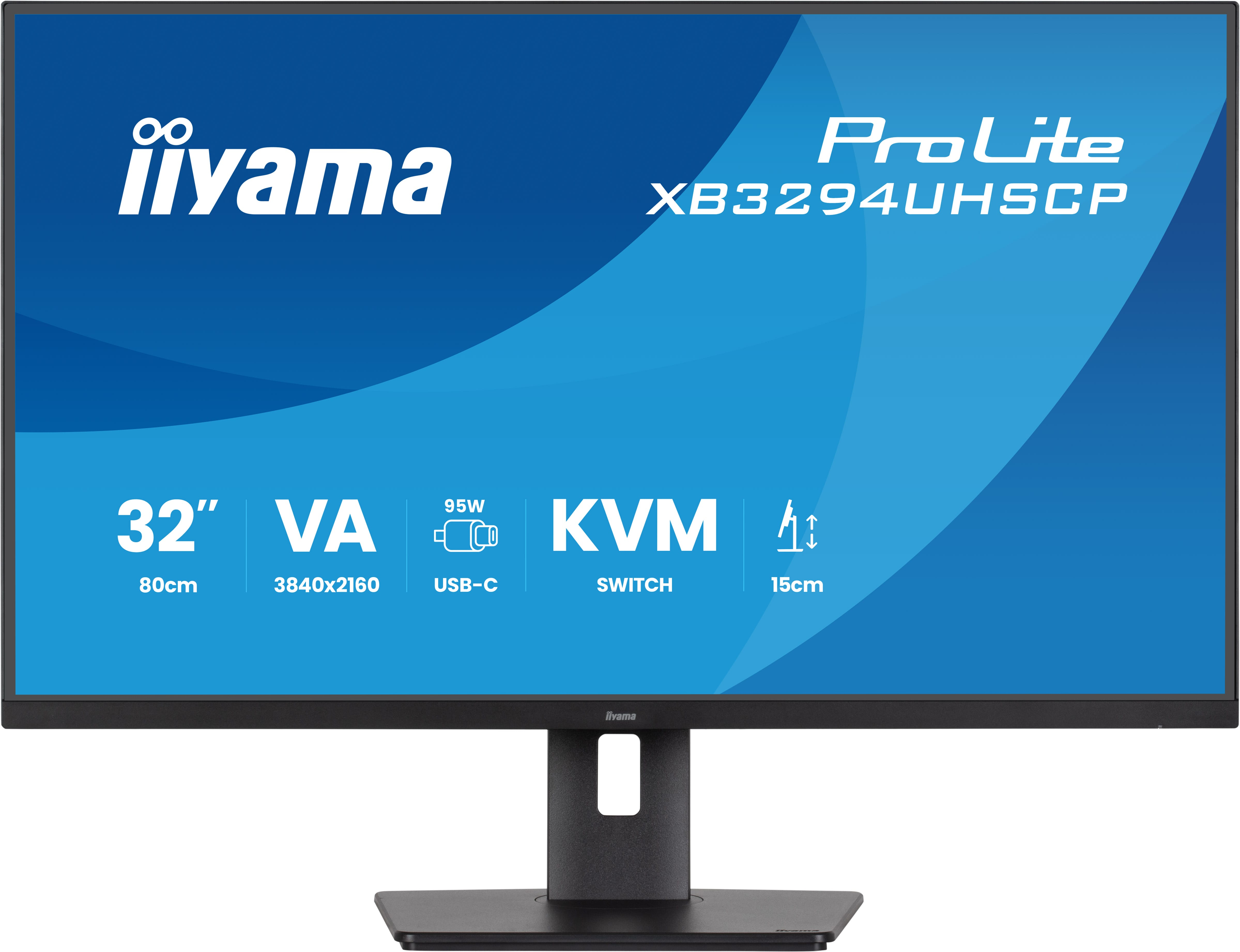 iiyama 32" ProLite XB3294UHSCP-B1 LED Monitor - 3840x2160, 4K,  VA, Hangszóró, Fekete