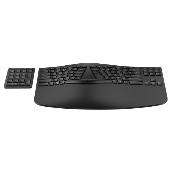 HP Ergonomic 965 Vezeték nélküli billentyűzet Fekete HP Ergonomic 965 Vezeték nélküli billentyűzet Fekete