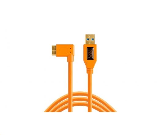 TetherPro USB 3.0 A male -> Micro B Right Angle kábel 4.6m narancssárga (CU61RT15-ORG) TetherPro USB 3.0 A male -> Micro B Right Angle kábel 4.6m narancssárga (CU61RT15-ORG)