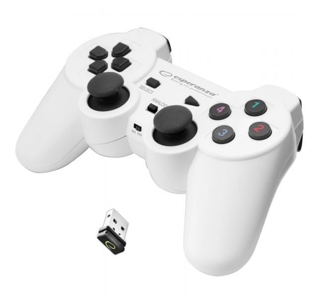 Esperanza EGG108W Gladiator vezeték nélküli gamepad fehér