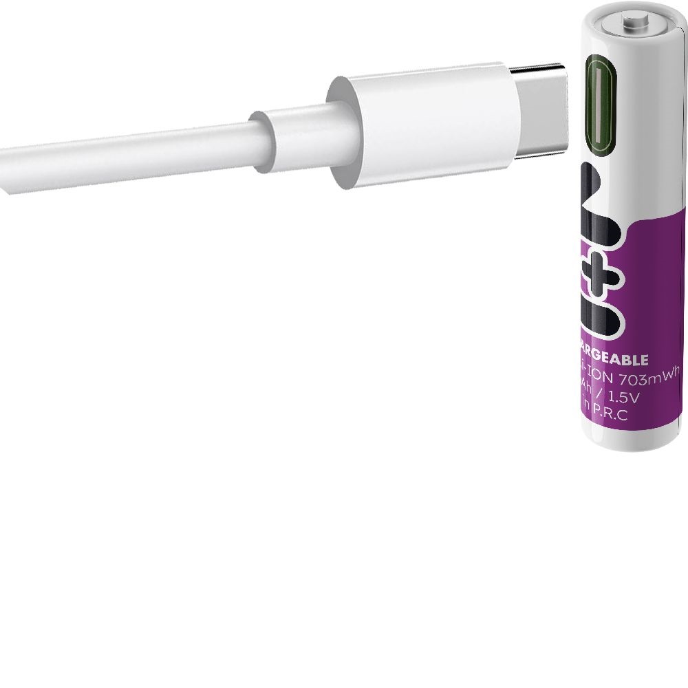 Uniross AAA USB-C 1,5V akkumulátor 4db/csomag