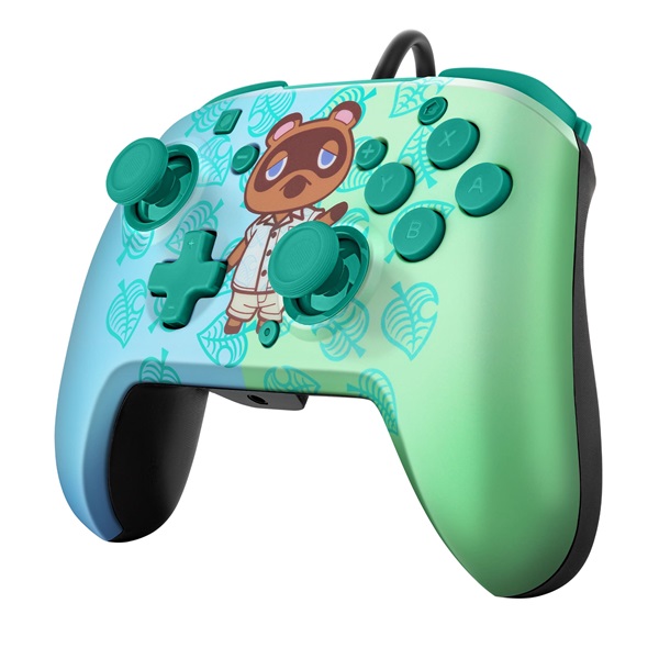 PDP Faceoff Deluxe+ Audio Nintendo Switch Animal Crossing vezetékes kontroller (500-134-EU-C5AC-1)