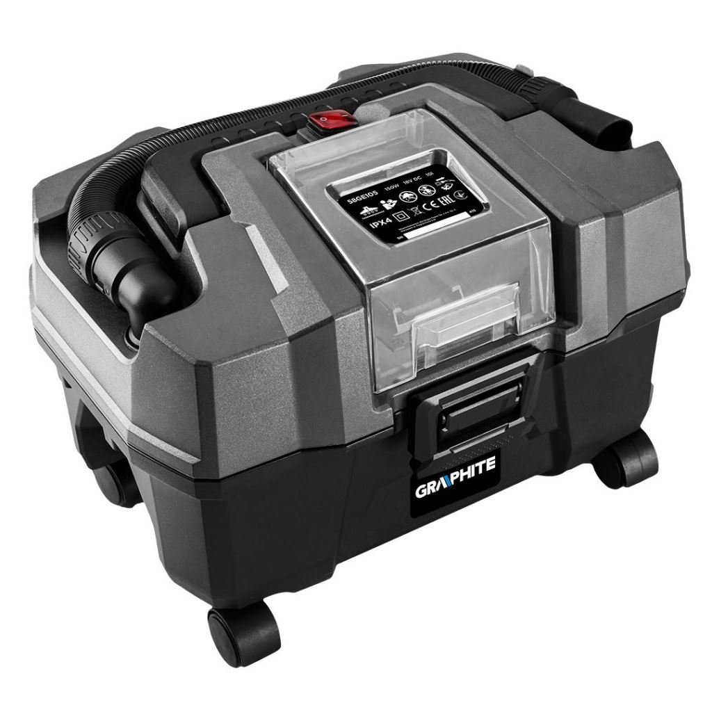 Graphite 58GE105 akkus száraz/nedves porszívó Energy+ 18V  150W  akku nélkül