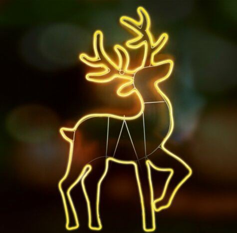 Somogyi NEON 4 LED-es neon light figura, szarvas Somogyi NEON 4 LED-es neon light figura, szarvas