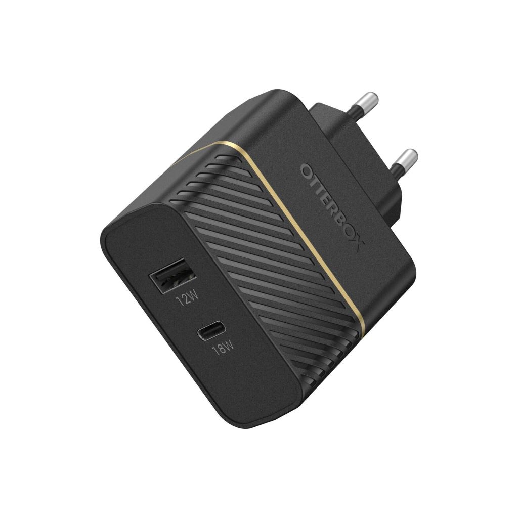 OtterBox USB-C + USB-A 30W gyorstöltő fekete (78-52723)