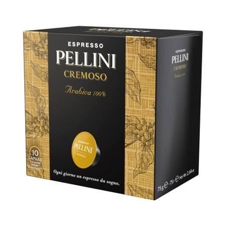 Pellini Cremoso Dolce Gusto kompatibilis kávékapszula 10db Pellini Cremoso Dolce Gusto kompatibilis kávékapszula 10db