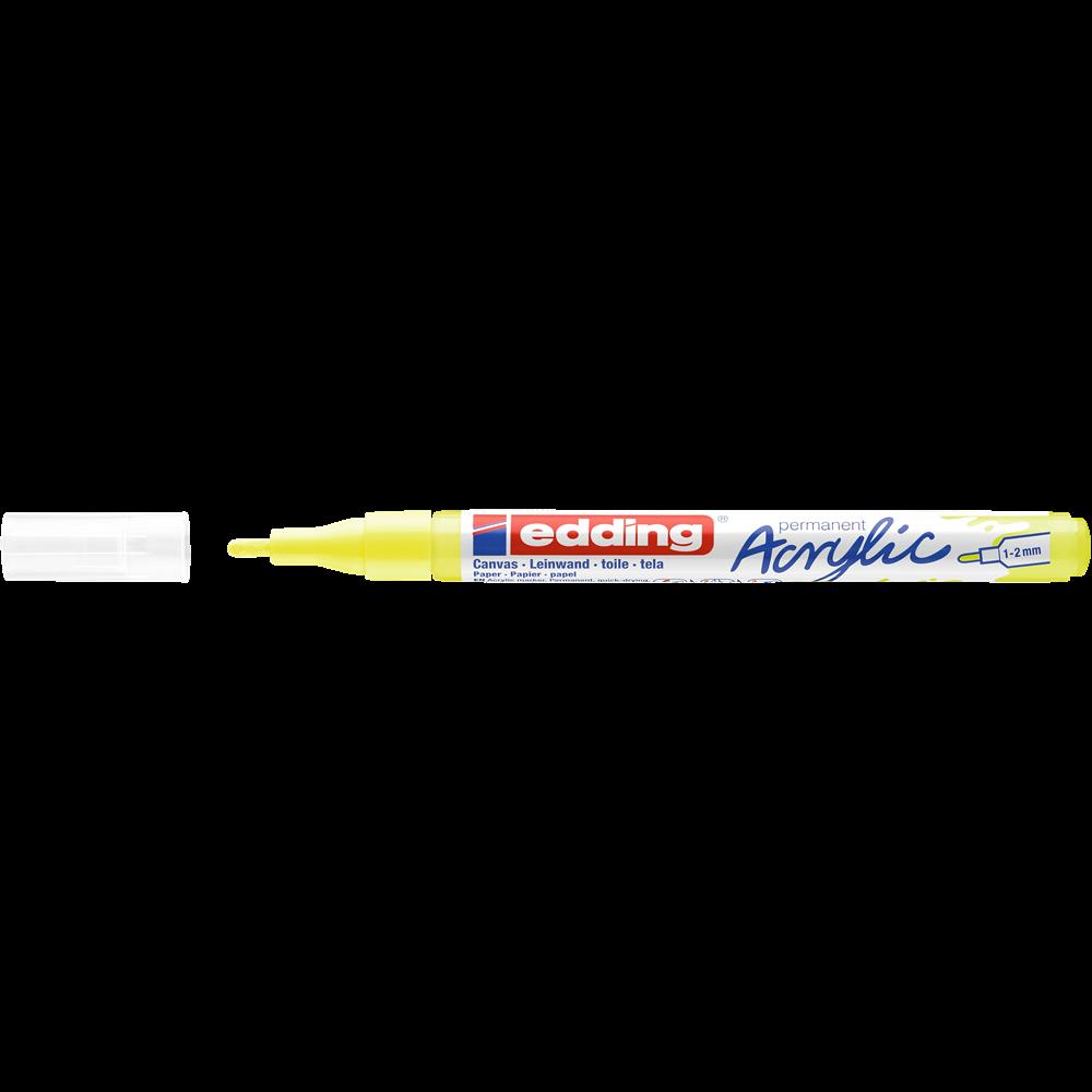 Edding 5300 Akril marker 1-2mm, neon sárga (7580246000)