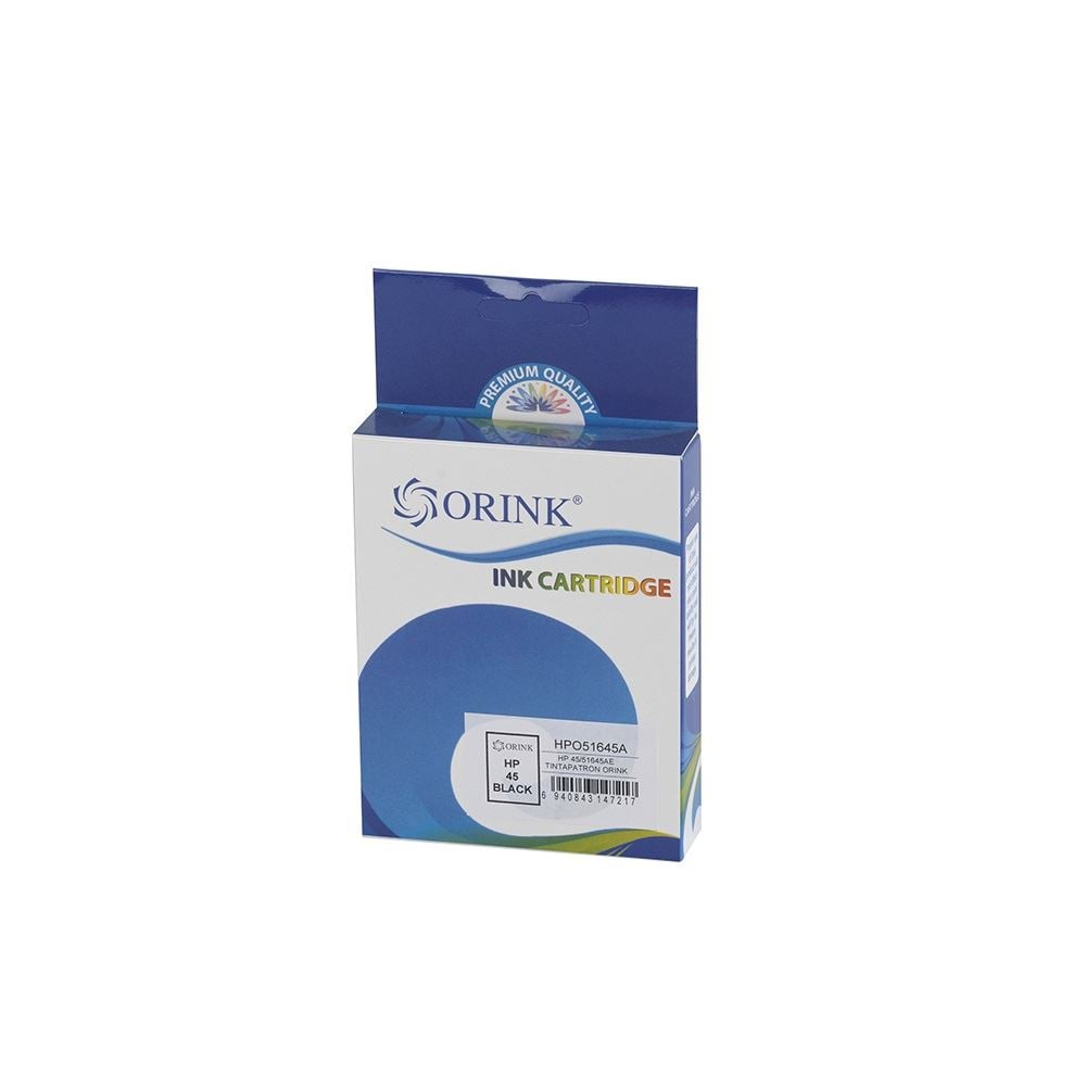 Orink utángyártott HP 45/51645AE tintapatron fekete (HPO51645A)