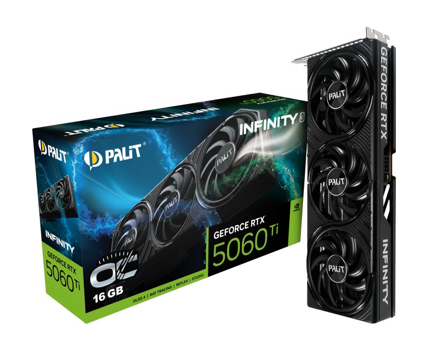 Palit GeForce RTX 5060 Ti 16GB Infinity 3 OC videokártya (NE7506TS19T1-GB2061S)