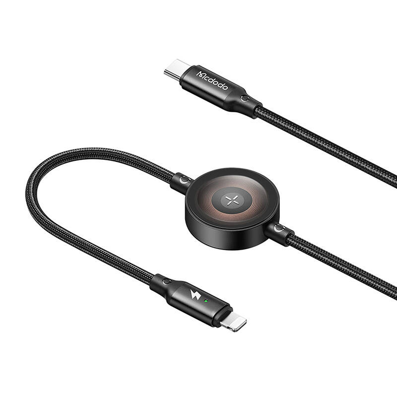 Mcdodo CA-5680 2-in-1 USB-C to Lightning cable + Apple Watch charger, 36W, 1.5m Mcdodo CA-5680 2-in-1 USB-C to Lightning cable + Apple Watch charger, 36W, 1.5m