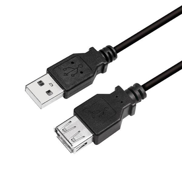 LogiLink CU0010B USB-A apa - USB-A anya hosszabbító kábel fekete 2m LogiLink CU0010B USB-A apa - USB-A anya hosszabbító kábel fekete 2m