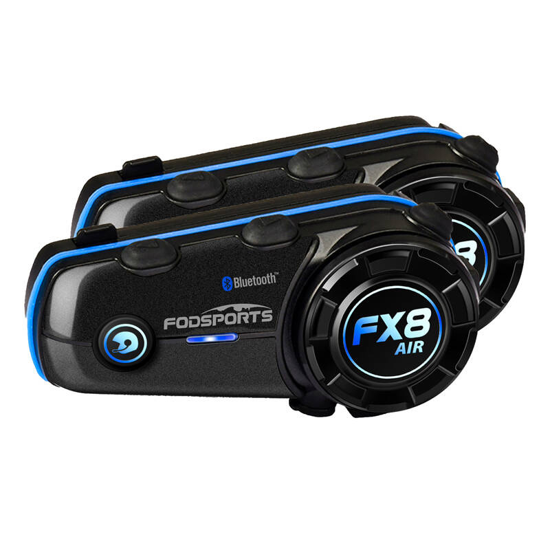 Fodsports FX8 Air motorkerékpár intercom két darabos csomag Fekete 