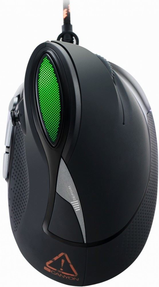 Canyon CND-SGM14RGB Emisat Vertical Gaming optikai egér fekete