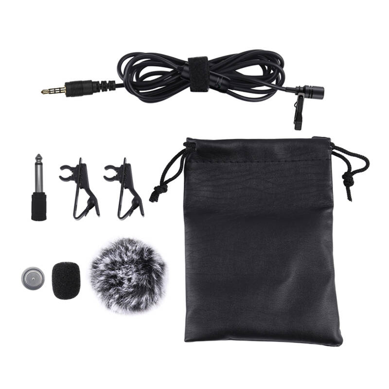 Microphone with a clip PULUZ 3.5mm Jack 6m Microphone with a clip PULUZ 3.5mm Jack 6m