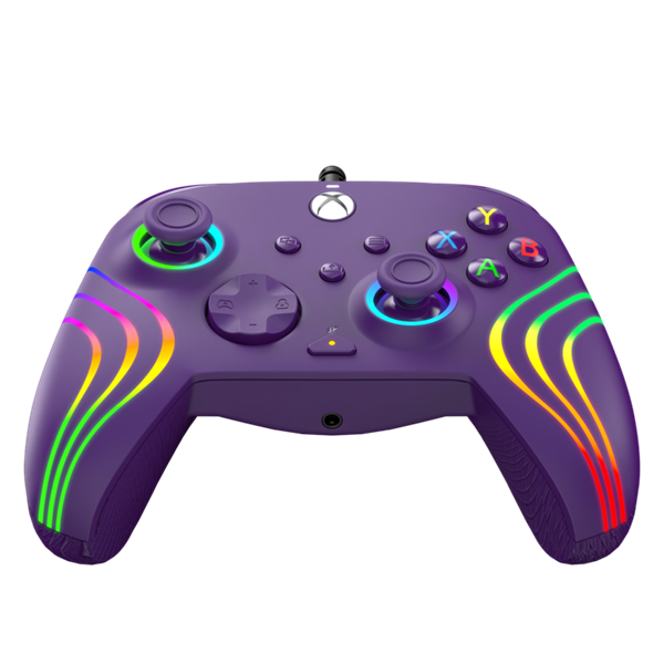 PDP Afterglow Wave Xbox Series X|S/Xbox One/PC RGB LED lila vezetékes kontroller