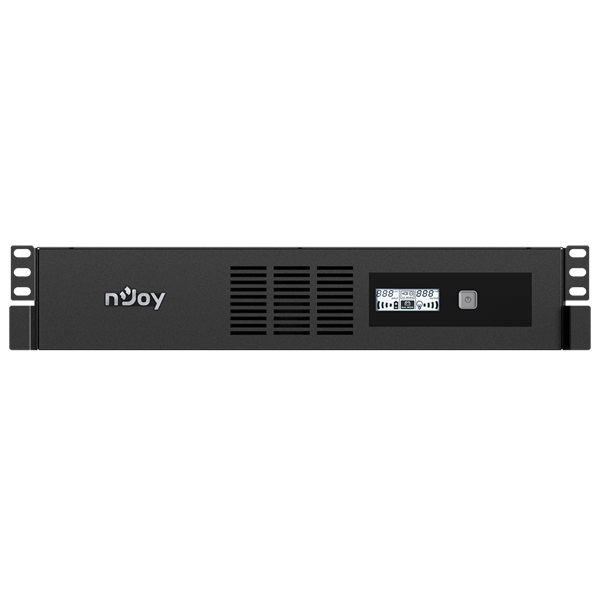 NJOY 800VA   Code 600  4 IEC C13 line-interaktív  USB menedzsment szoftver  LCD kijelző  2U rack Szünetmentes 