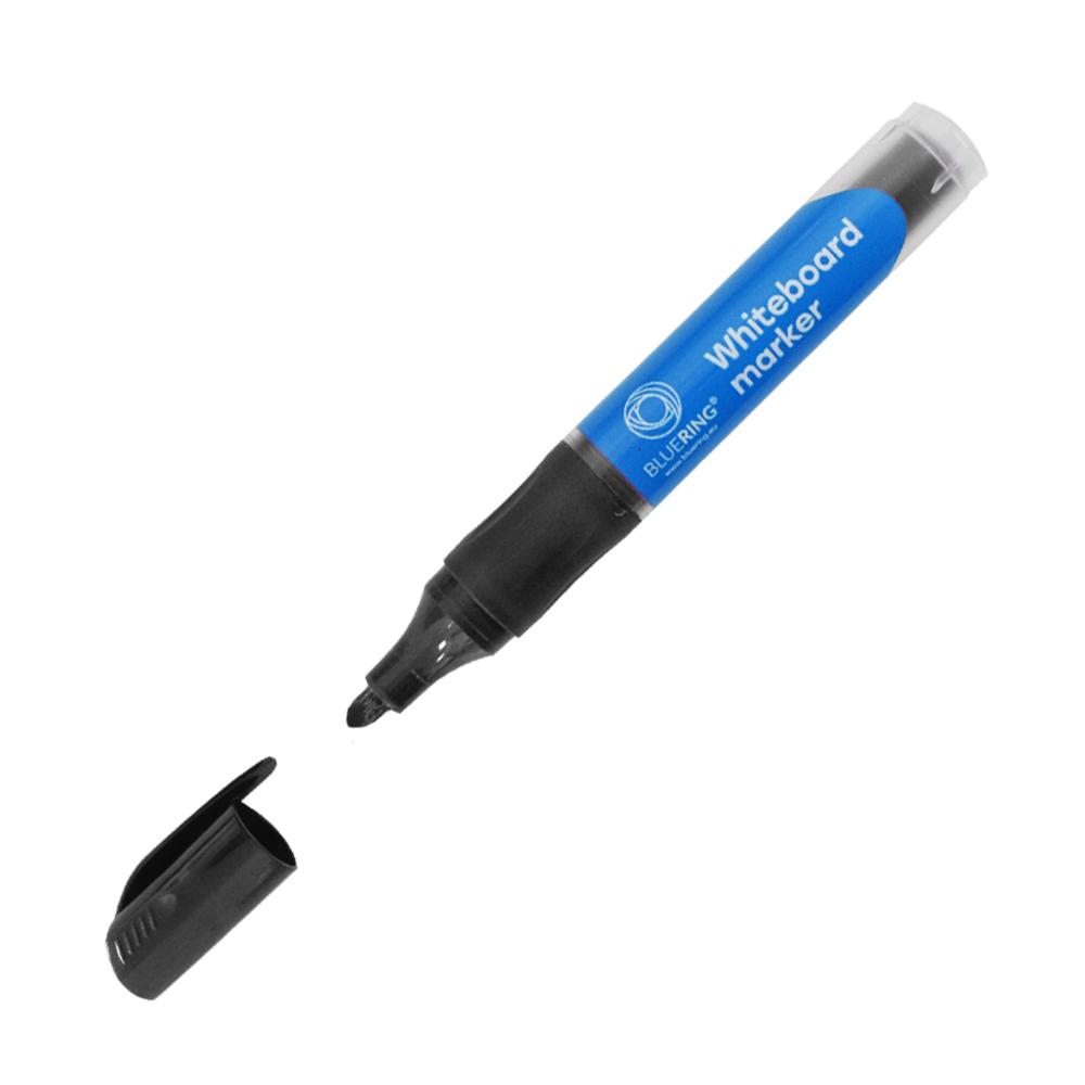 Bluering Táblamarker 3mm, kerek, cserélhető betétes,  fekete