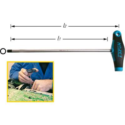 T markolatú imbuszkulcs 5 mm, Hazet 828-5 T markolatú imbuszkulcs 5 mm, Hazet 828-5