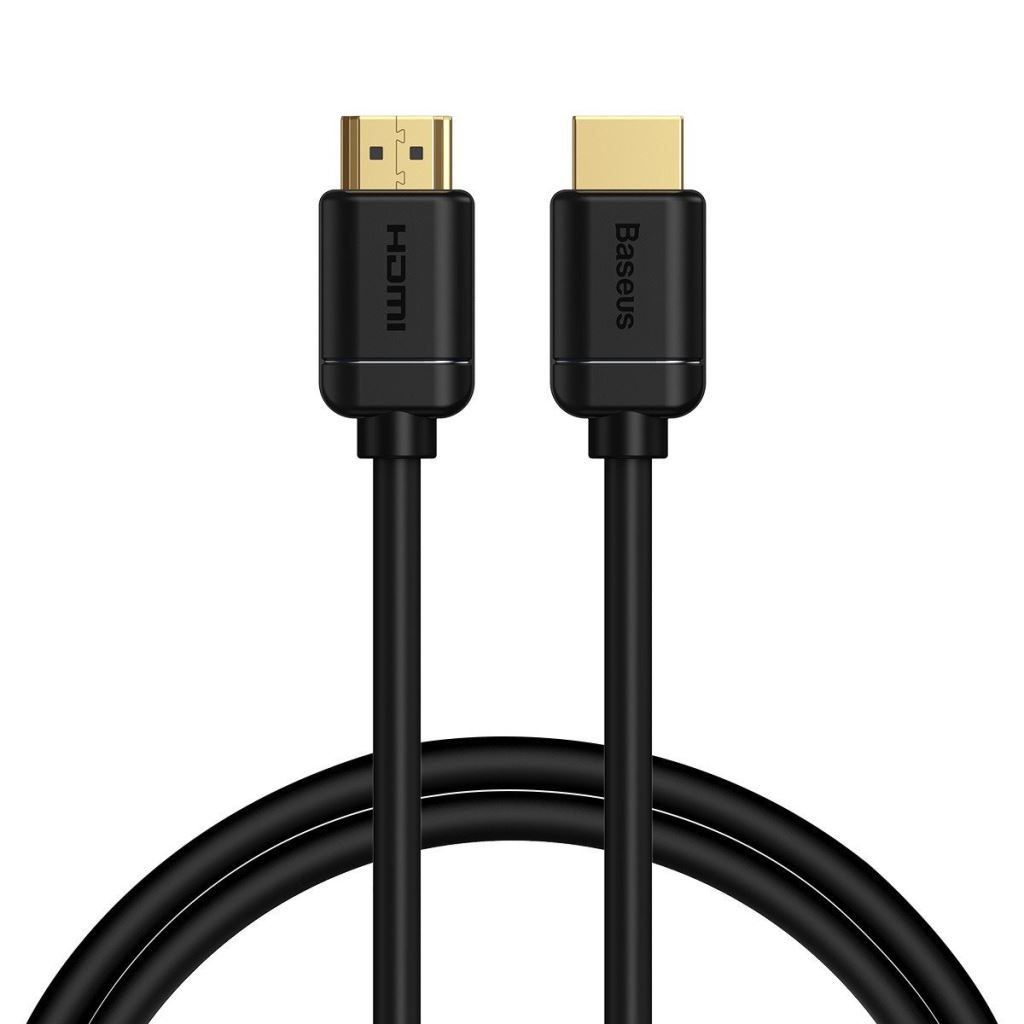 Baseus HDMI 2.0 kábel, 4K 60Hz, 3D, HDR, 18Gbps, 2m, fekete (CAKGQ-B01) Baseus HDMI 2.0 kábel, 4K 60Hz, 3D, HDR, 18Gbps, 2m, fekete (CAKGQ-B01)