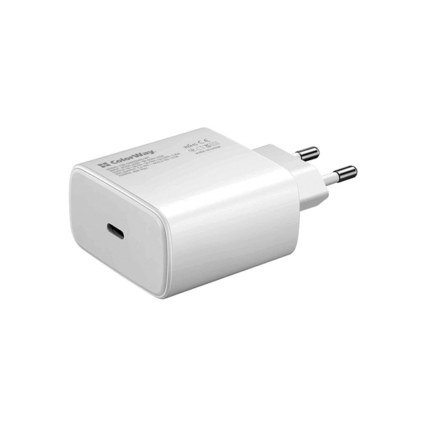 COLORWAY CW-CHS034PD-WT Power Delivery Port PPS USB Type-C (45W) USB töltő adapter Fehér COLORWAY CW-CHS034PD-WT Power Delivery Port PPS USB Type-C (45W) USB töltő adapter Fehér
