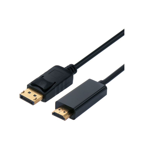 Value STANDARD Kábel DisplayPort 1.2 - HDMI, 4K@60Hz, M/M, 2m, fekete (S3681-10) Value STANDARD Kábel DisplayPort 1.2 - HDMI, 4K@60Hz, M/M, 2m, fekete (S3681-10)
