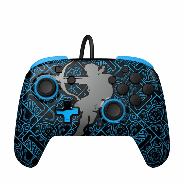 PDP Nintendo Switch/OLED Rematch Zelda Sheikah Shoot Glow In The Dark vezetékes kontroller