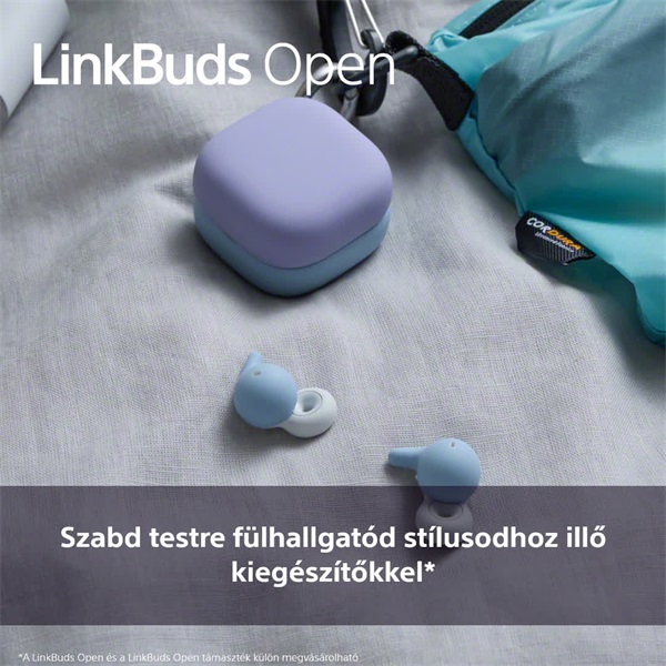 Sony HACL910SP.WW Linkbuds Open fülhallgatóhoz rózsaszín illeszkedést segítő légpárnás tartórész Sony HACL910SP.WW Linkbuds Open fülhallgatóhoz rózsaszín illeszkedést segítő légpárnás tartórész