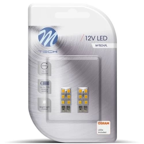 M-Tech T10 6xSMD LED izzó fehér (72LB083W)
