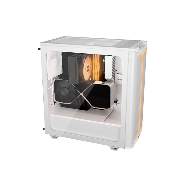 Be Quiet! Pure Base 501 DX White  ATX  edzett üveg oldallap Számítógépház Fehér 